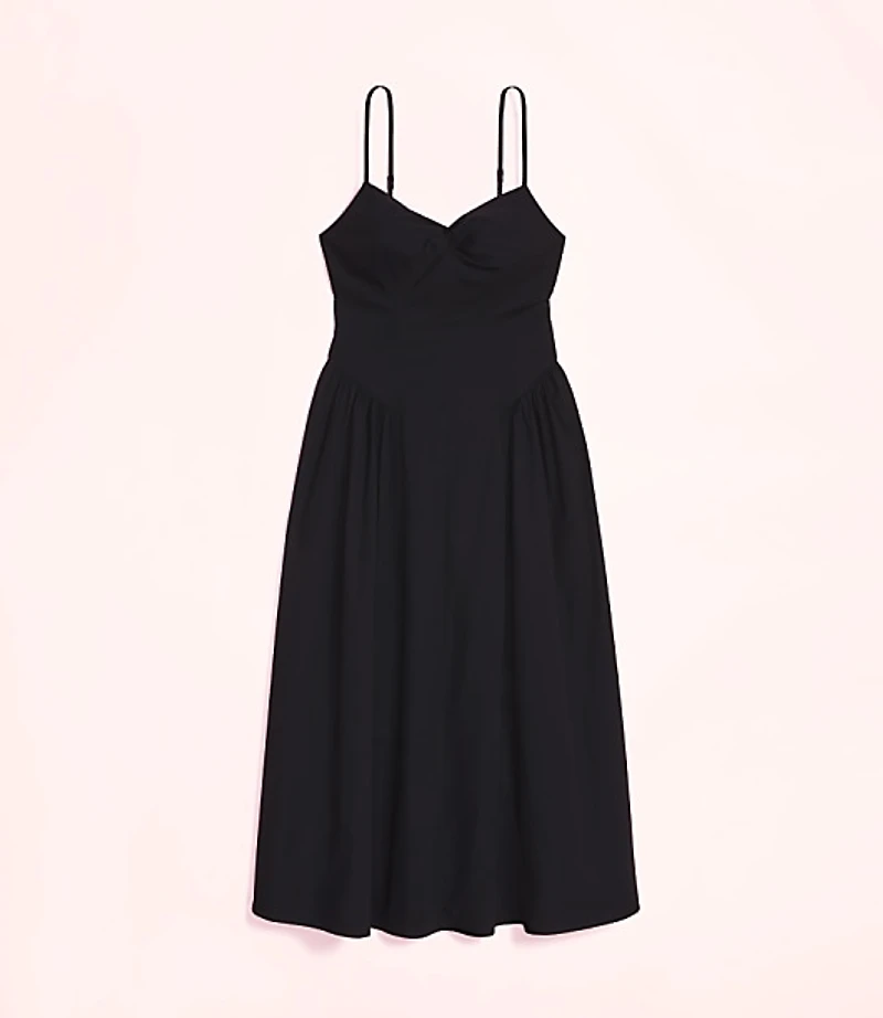 Lately Strappy Back Midi Pocket Dress