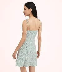 Lately Dotted Tie Strap Mini Dress