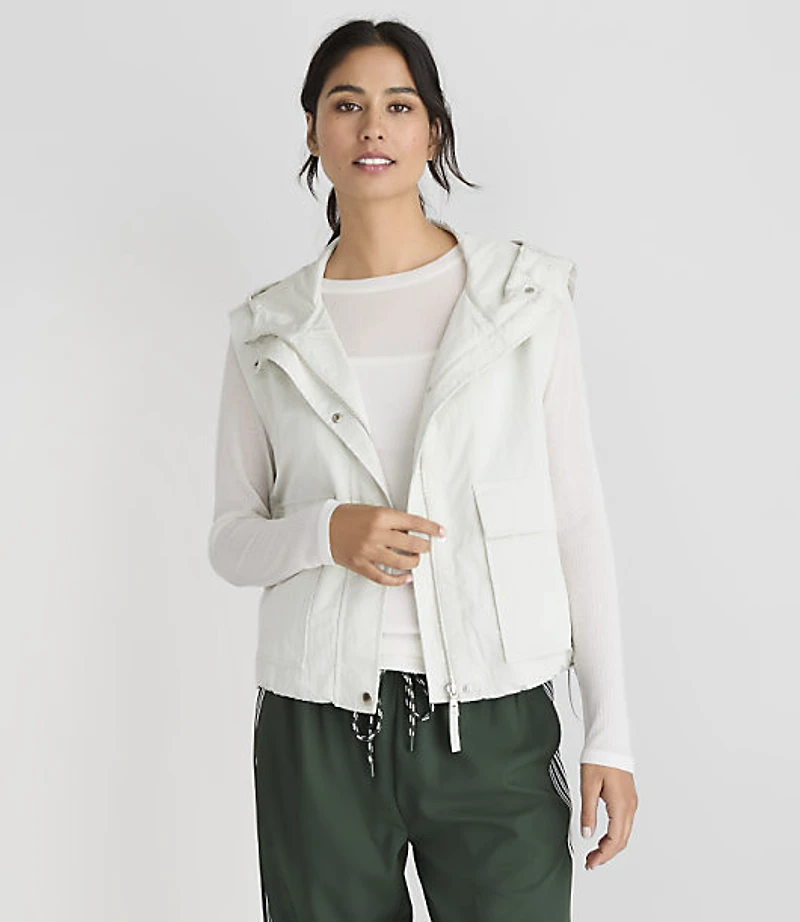 Lou & Grey Hooded Cargo Vest