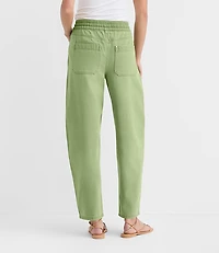 Rivete Utility High Rise Pull On Jeans Shale Green