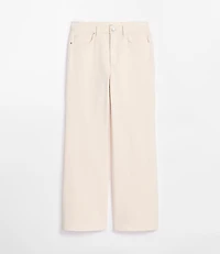Rivete Curvy High Rise Wide Leg Jeans Ivory