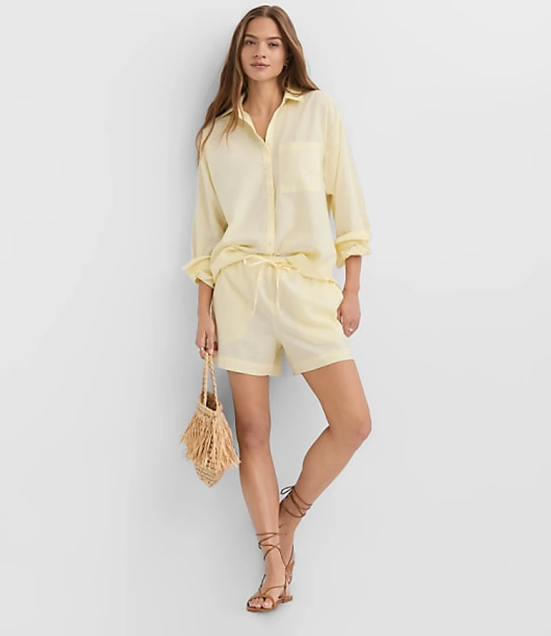 Linen Cotton Everyday Oversized Pocket Shirt