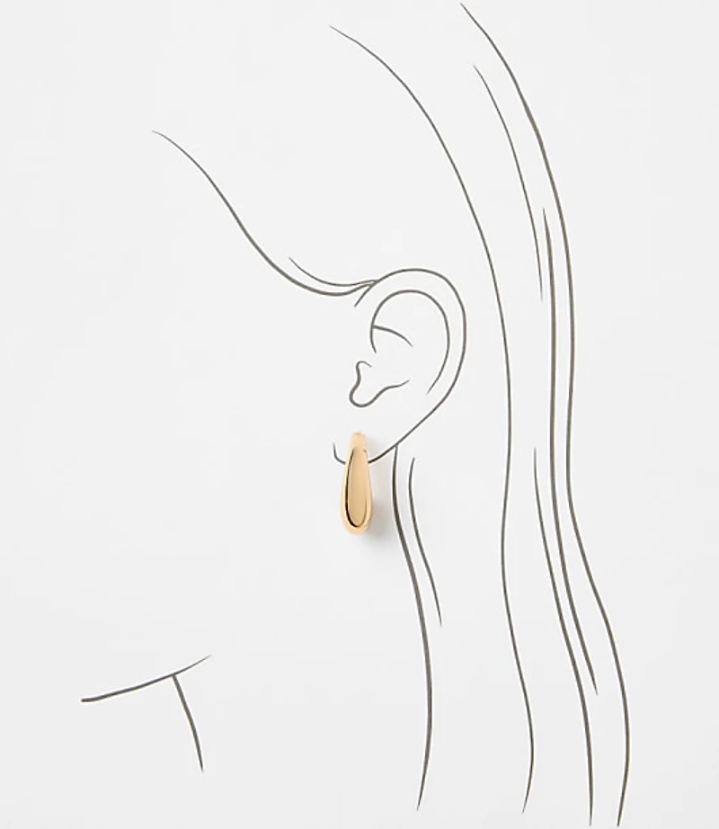 Teardrop Hoop Earrings