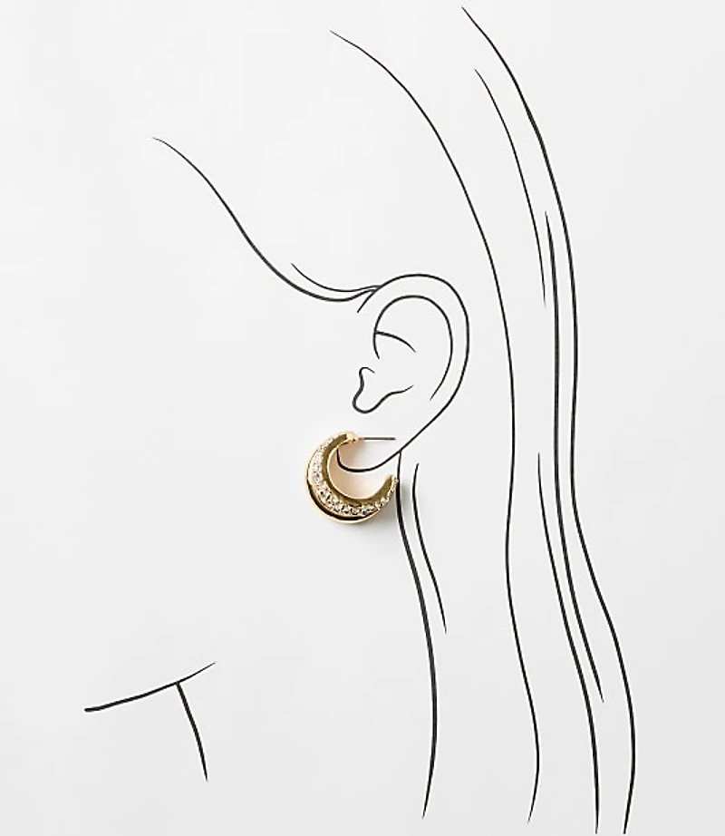 Sparkle Double Hoop Earrings
