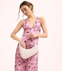 Lately Floral Satin V-Neck Gown