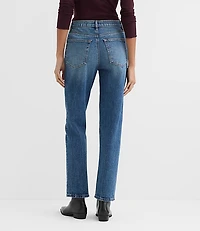 Rivete Curvy High Rise Straight Jeans Echo Wash