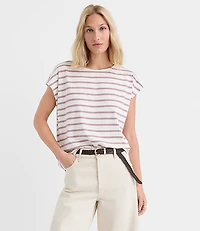 Striped Modern Wedge Tee