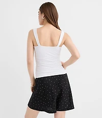 Crossover Ruched Tank Top