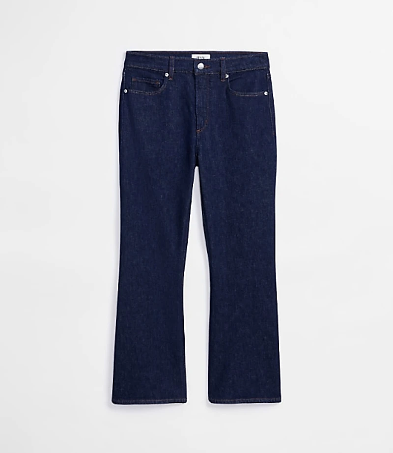 Rivete Curvy High Rise Kick Crop Jeans Nova Wash