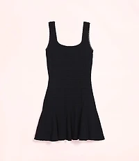 Lately Scalloped Pointelle Mini Dress