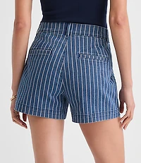 Palmer Denim Shorts Red Stripe