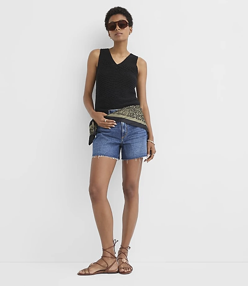 Open Stitch Sweater Tank Top
