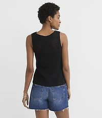 Open Stitch Sweater Tank Top
