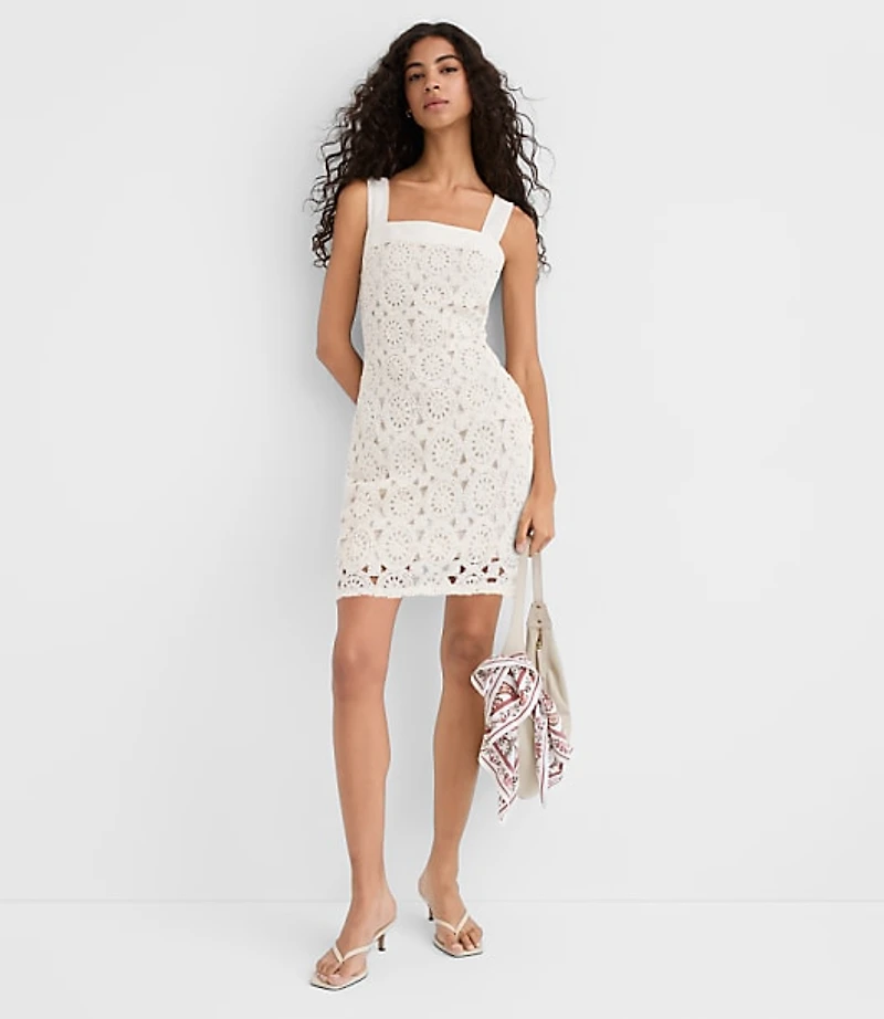 Crochet Tank Mini Dress