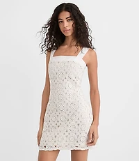 Crochet Tank Mini Dress
