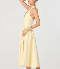 Astr The Label Meana V-Neck Halter Mini Dress