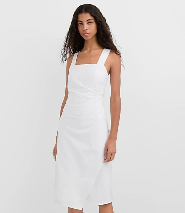 reformation jovana square-neck midi dress Reformation Jovana Square-Neck Midi Dress