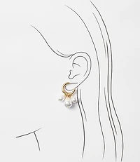 Pearlized Cluster Earrings