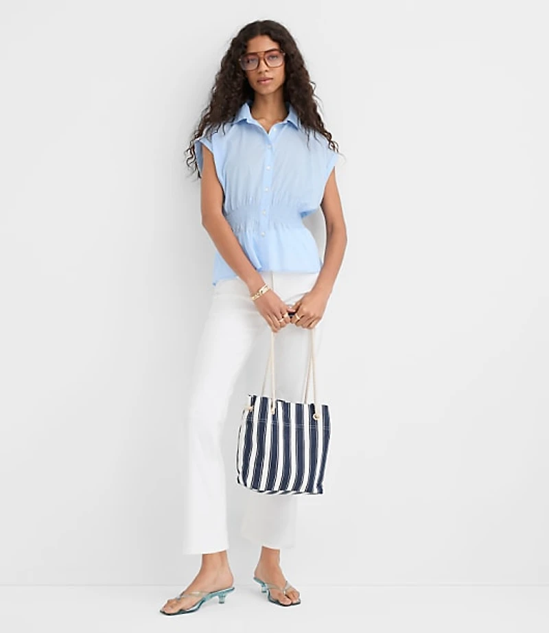 Smocked Waist Shirt