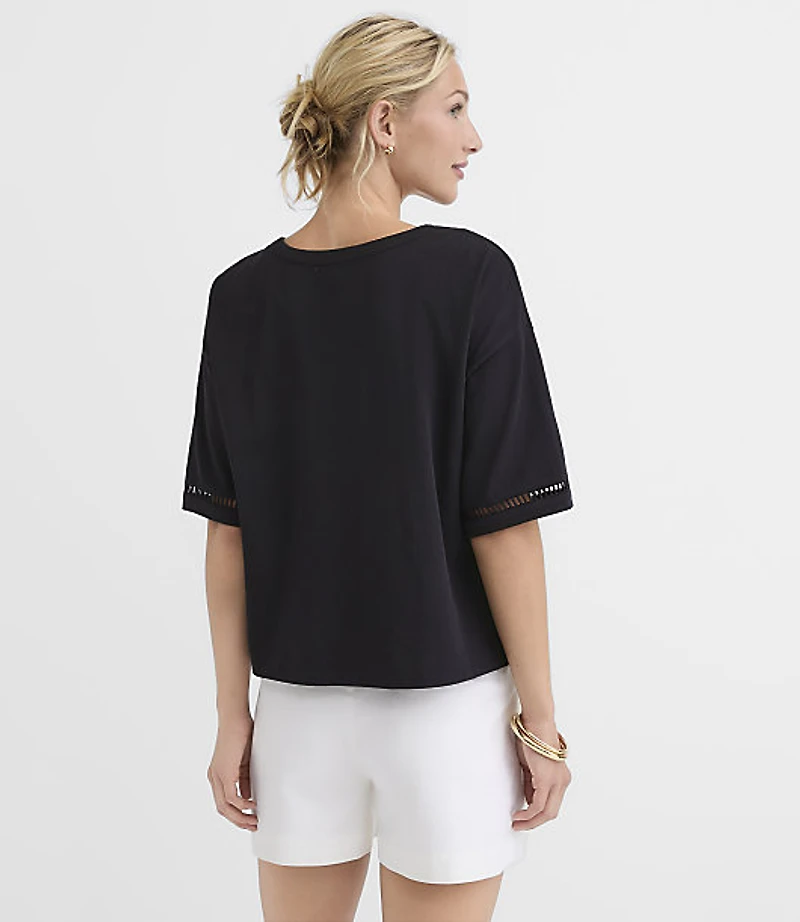 Cutout Jersey Modern Tee