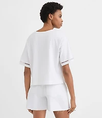 Cutout Jersey Modern Tee