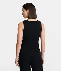 Petite LOFT Versa Crepe Drape Tank Vest