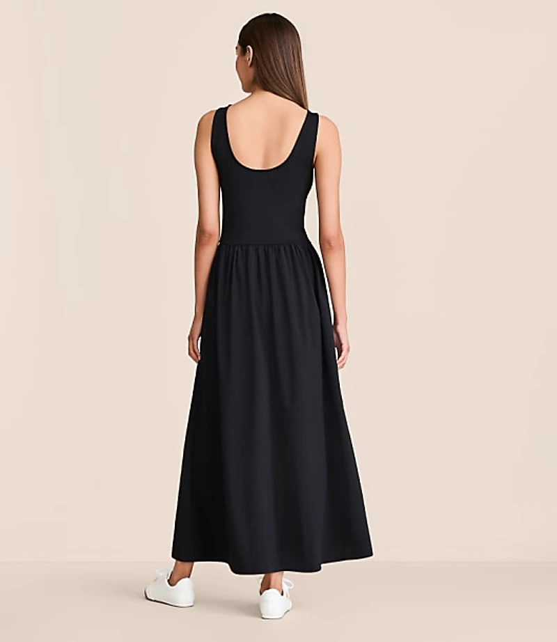 Petite Lou & Grey Wanderweave Mixed Media Maxi Pocket Dress
