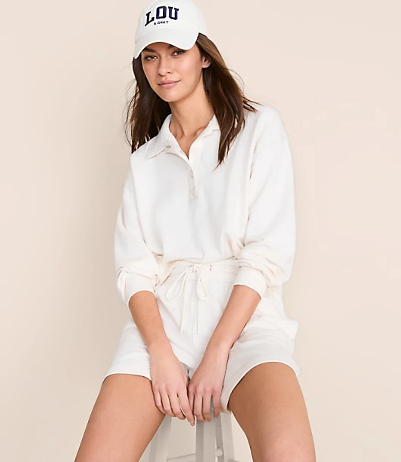 Petite Lou & Grey Terrysoft Polo Top