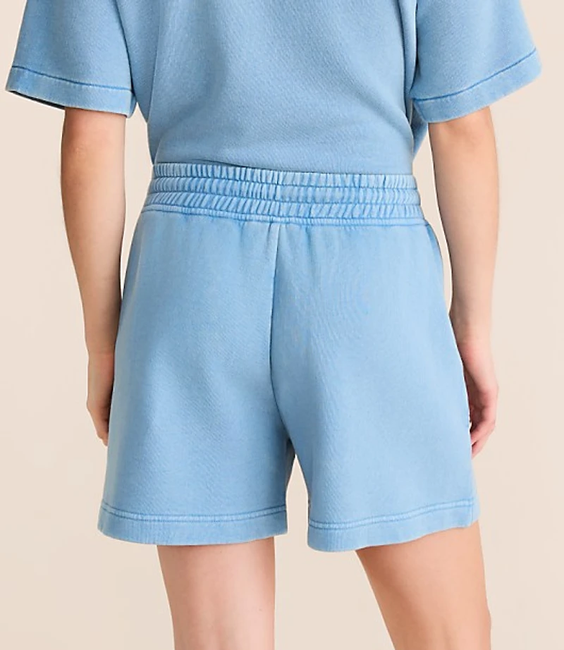 Petite Lou & Grey Denim Washed Terrysoft Shorts