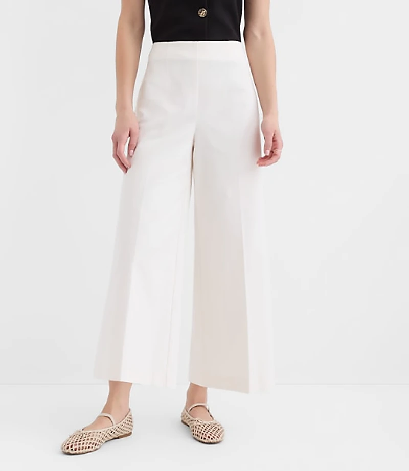 Darted Side Zip Culottes
