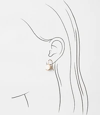 Mother Of Pearl Square Earrings