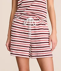 Lou & Grey Striped Crochet Shorts