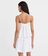 Lace Pintucked Cami