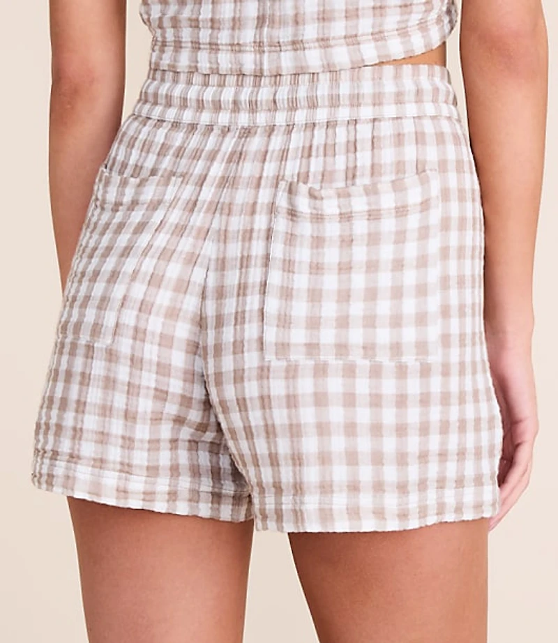 Lou & Grey Checkered Triple Cloth Shorts