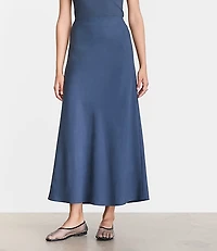 Petite LOFT Versa Pure Spun Bias Maxi Skirt