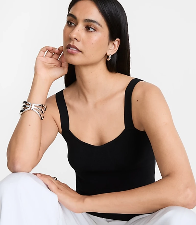 Petite LOFT Versa Bustier Sweater Cami