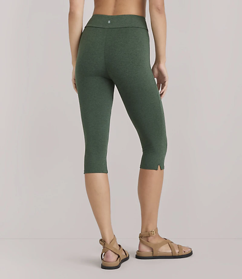 Lou & Grey Heathered Brushedsoft Capri Pants
