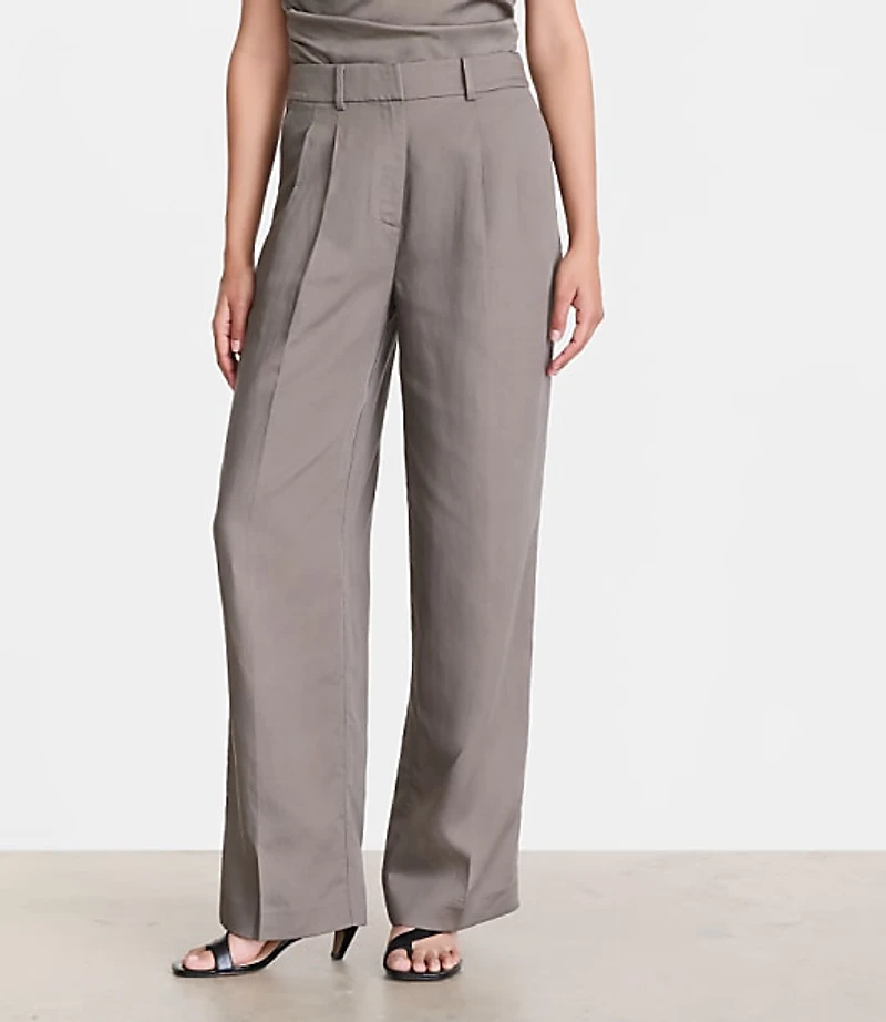 LOFT Versa Luxe Lyocell Linen Straight Pants