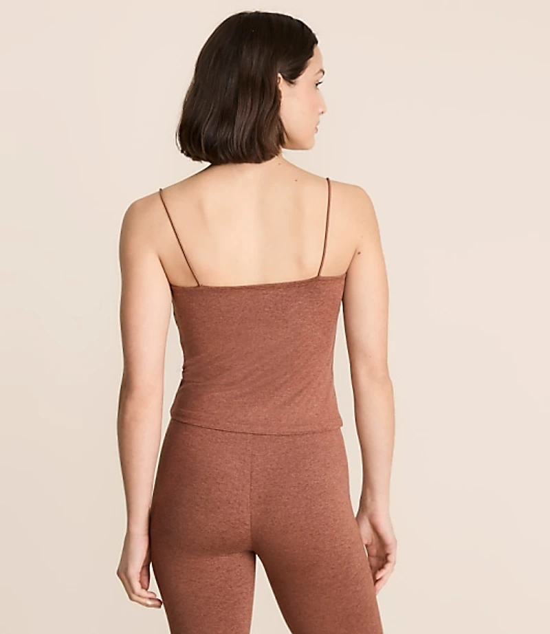 Lou & Grey Heathered Brushedsoft Cord Strap Tank Top