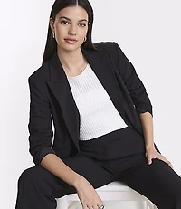 LOFT Versa Seasonless Stretch Nipped Waist Blazer
