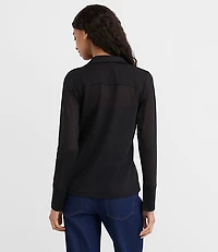 Sheer Mesh Shirt