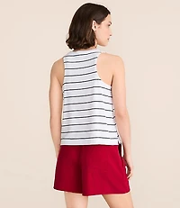 Lou & Grey Striped Essential Modal Scoop Neck Tank Top
