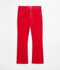 Rivete Curvy High Rise Kick Crop Jeans Maple Cherry