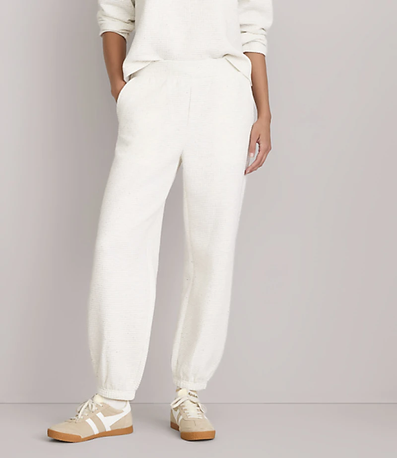Lou & Grey Flecked Waffle Joggers