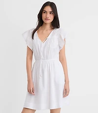Petite Flutter Mini Pocket Dress