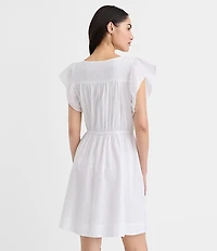 Petite Flutter Mini Pocket Dress
