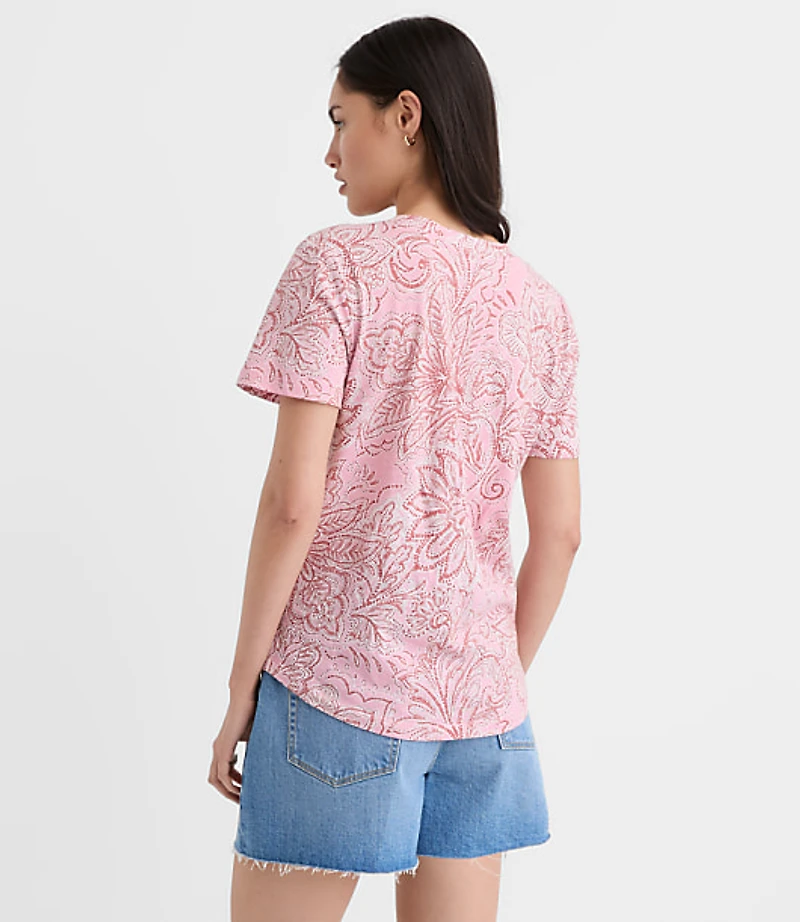 Petite Floral Everyday V-Neck Tee