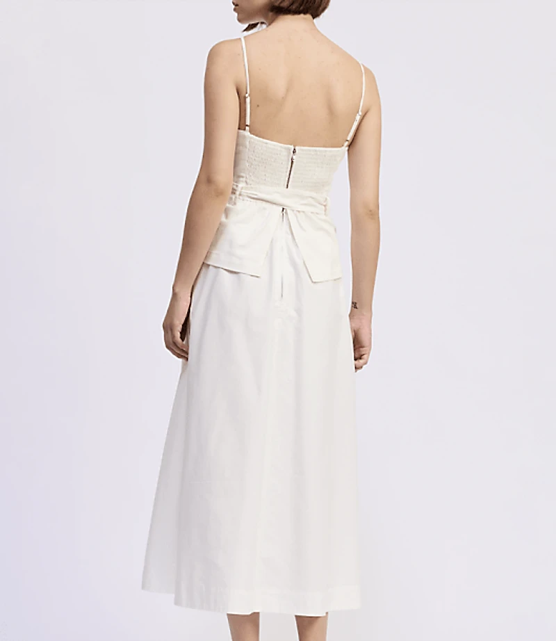 En Saison Samantha Mixed Media Midi Dress
