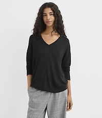 Luxe Knit V-Neck Sweater