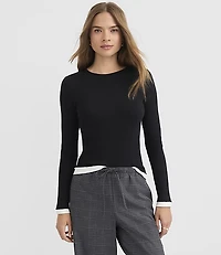 Ruffle Double Layer Tee